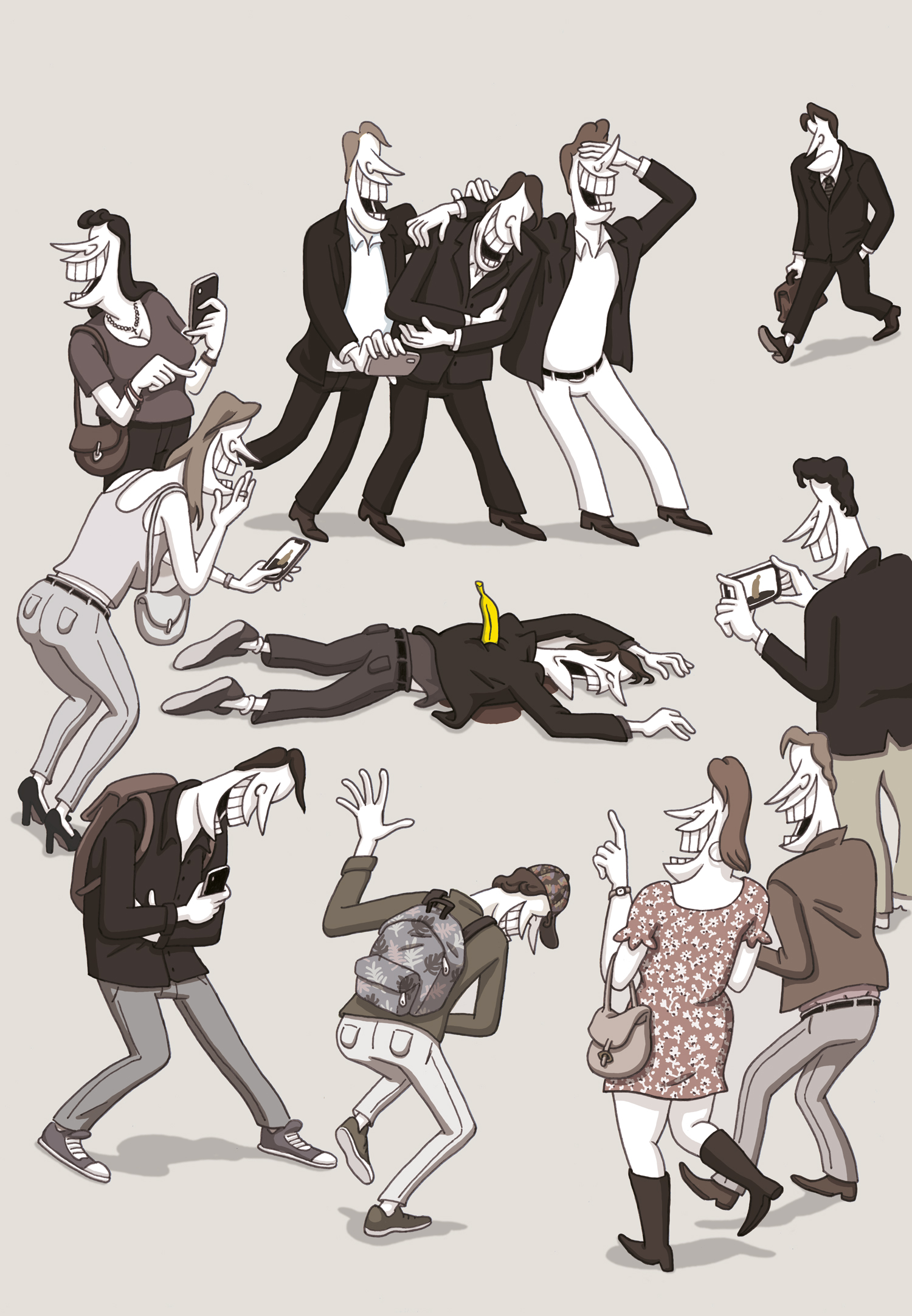 Bananisation de la violence – dessin d’humour de Gwel