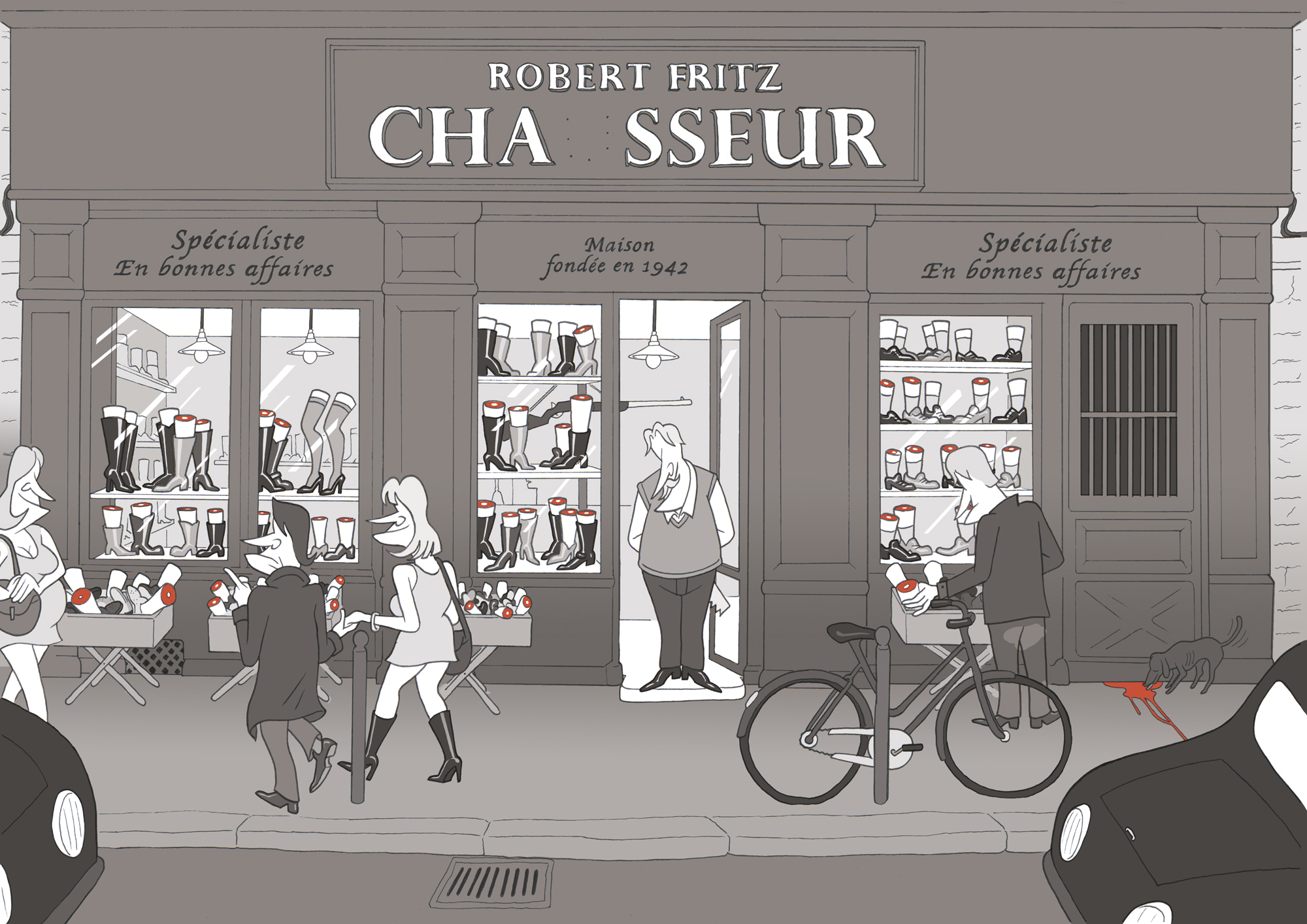Chasseur chausseur – dessin d’humour de Gwel