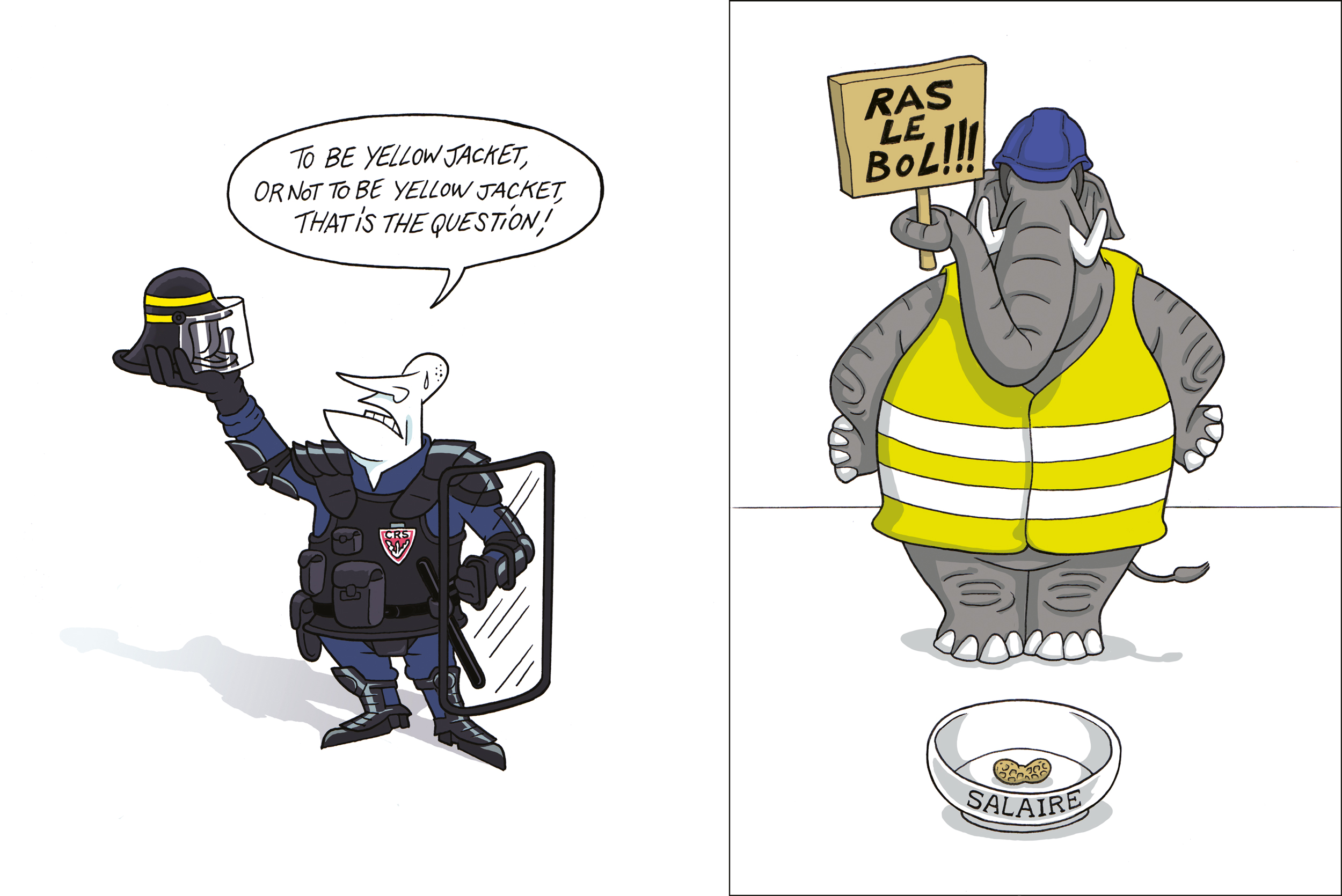 Gilets Jaunes – dessin d’humour de Gwel