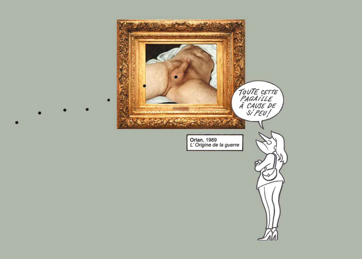 Au Beaux-Arts des Dames – dessin d’humour de Gwel