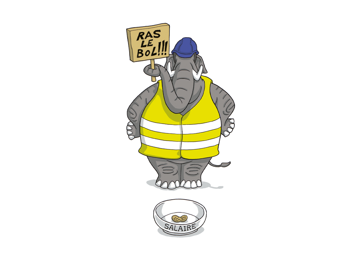 Gilets Jaunes – dessin d’humour de Gwel
